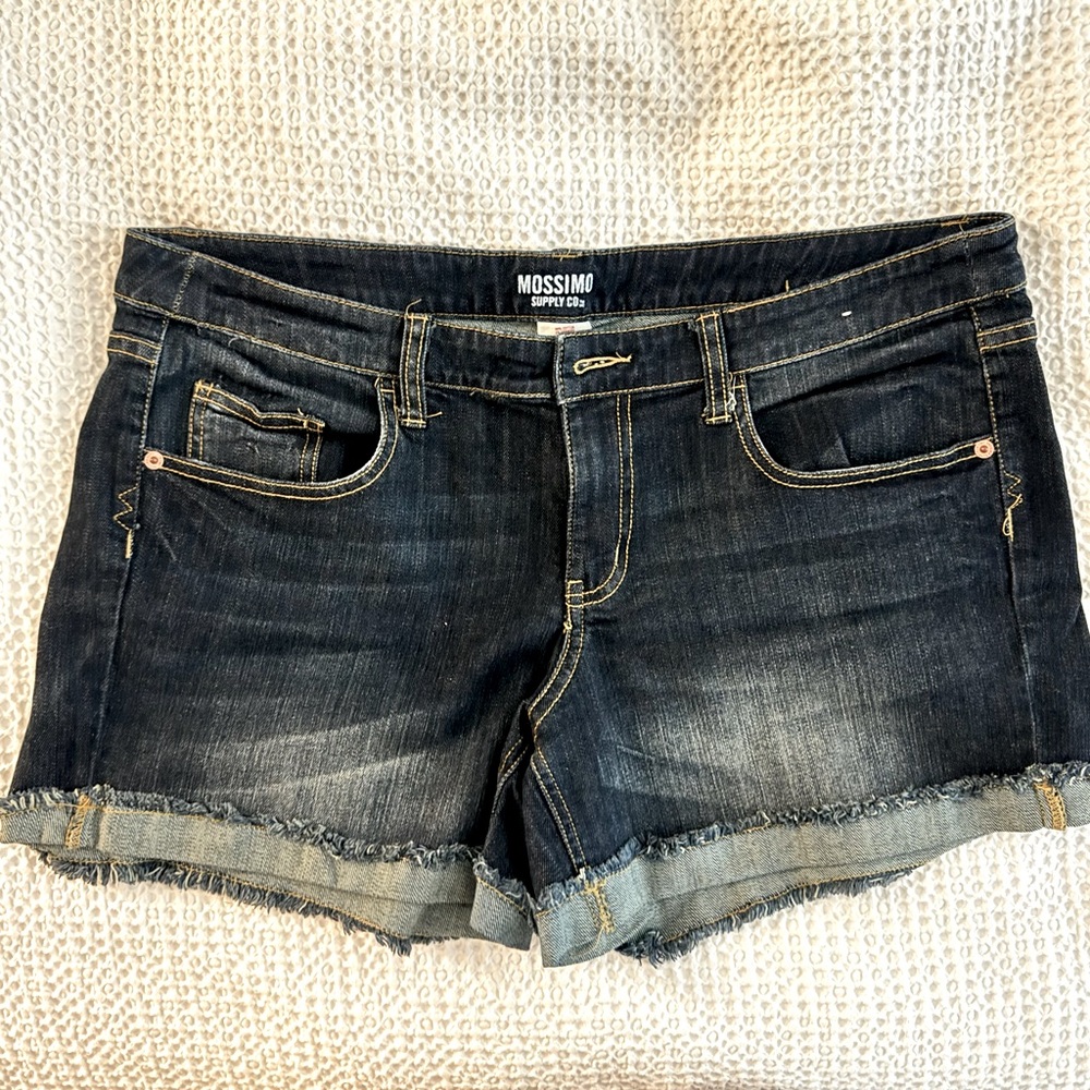 Distressed Denim Shorts